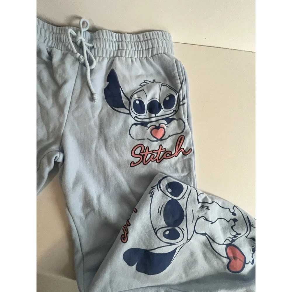 Lilo and stitch‎ sweatpants light blue Disney size large 11/13